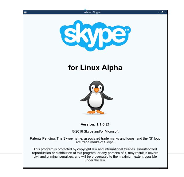 skype linux alpha